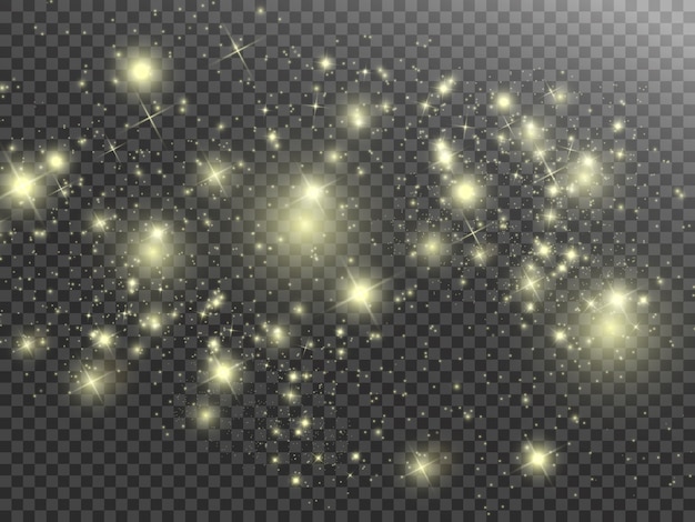 Efecto de luz resplandor. Estrella estalló con destellos.
