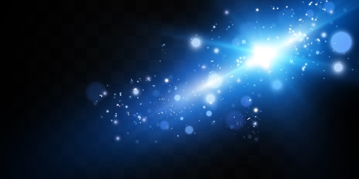 Vector efecto de luz resplandor. estrella estalló con destellos.