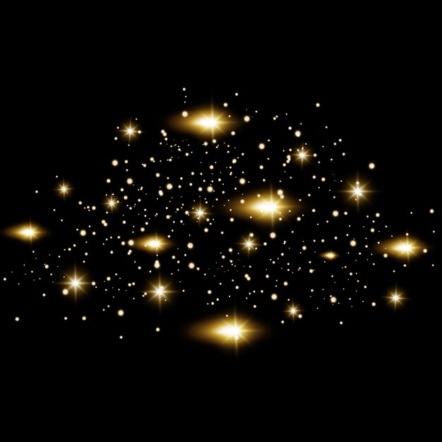 Efecto de luz resplandor. ilustración. Concepto flash de Navidad.