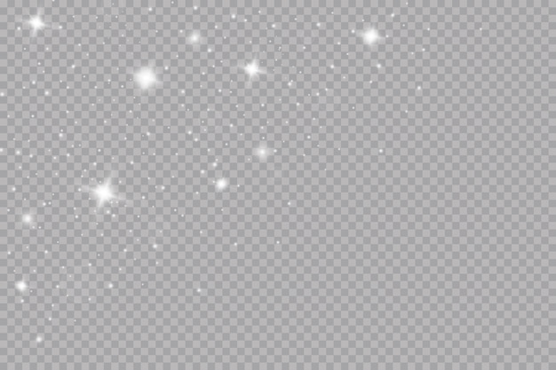 Efecto de luz resplandor. polvo