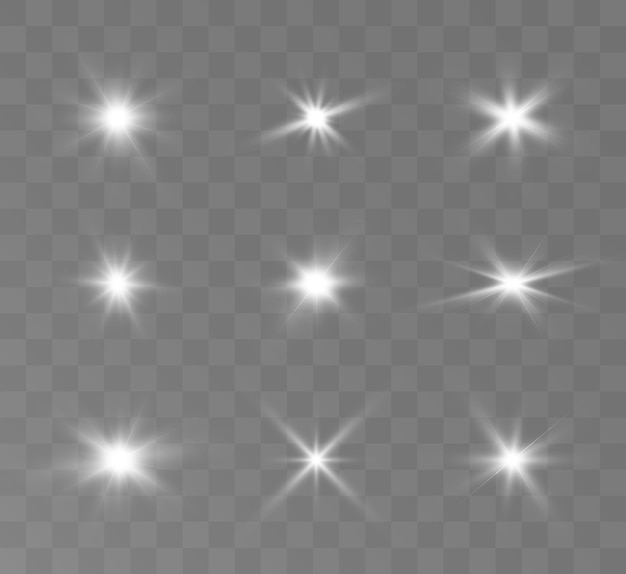 Efecto de luz resplandor Vector 10 eps