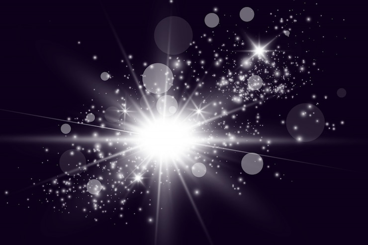 Vector efecto de luz resplandor.