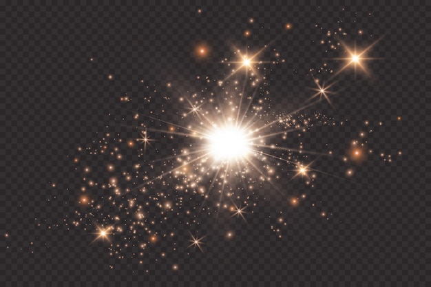Efecto de luz resplandor.