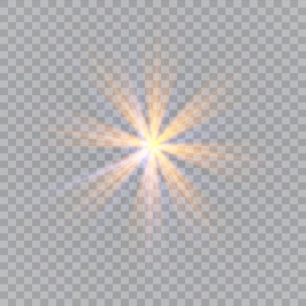 Efecto de luz resplandor.
