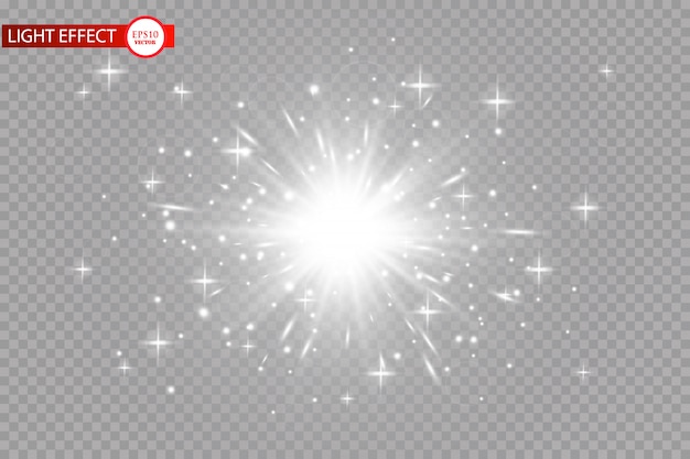 Efecto de luz resplandor.