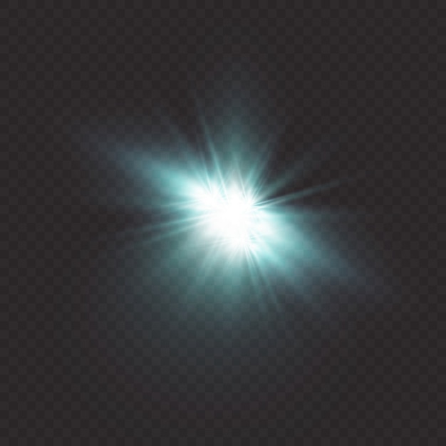 Efecto de luz resplandor.