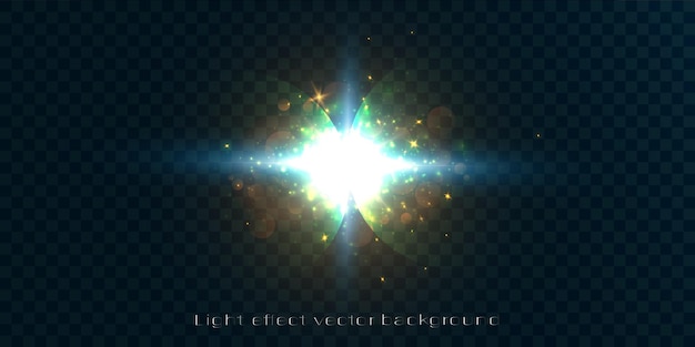 Efecto de luz resplandor.