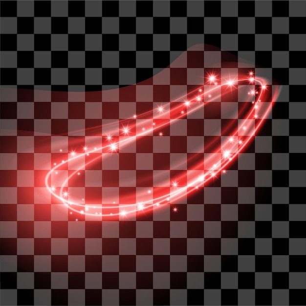 Efecto de luz roja especial línea abstracta brillo editable eps vector elemento aislado