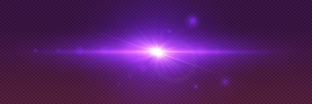 Efecto mágico de flash y explosión de luz de líneas y estrellas