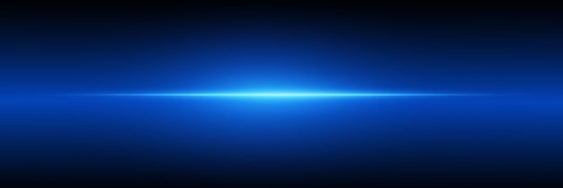 El efecto mágico del resplandor de la luz y el destello de la línea de neón azul explosión