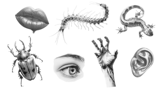 Efecto de medio tono retro para el arte de collage grunge punk y2k Diseño vectorial en medio tono puntiagudo
