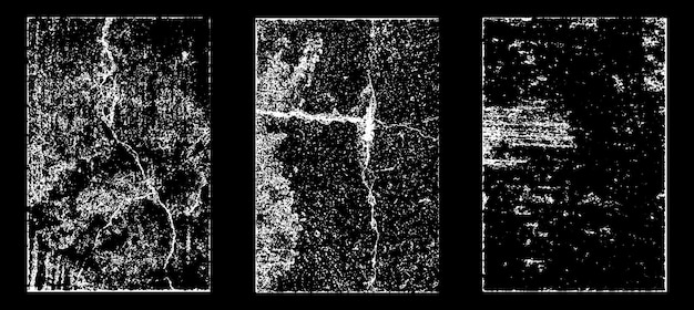 Efecto de papel desgastado Grunge Estampillas de textura de superposición con papel viejo Estampillas superficie de grano de angustia