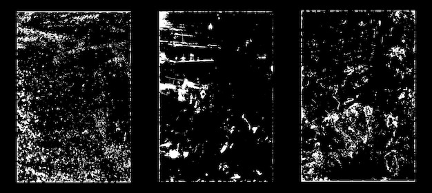 Efecto de papel desgastado Grunge Estampillas de textura de superposición con papel viejo