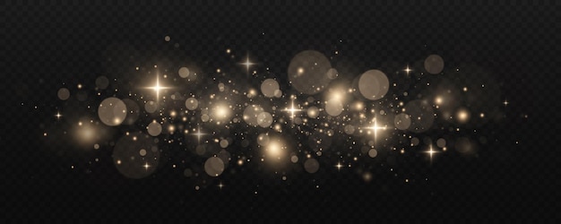 Efecto de partículas de polvo brillante