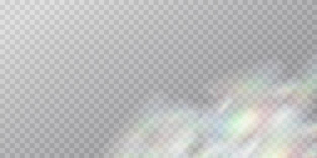 Efecto de prisma de luz del arco iris