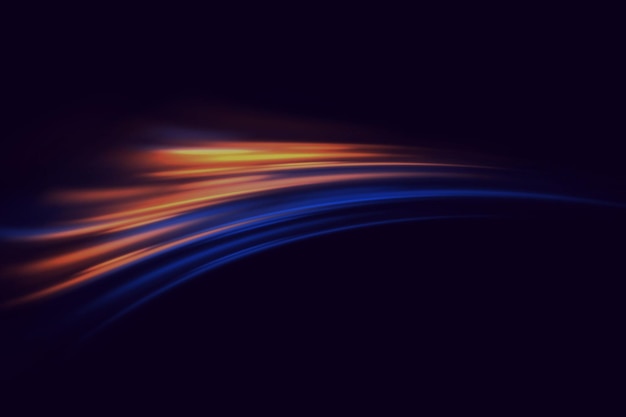 Efecto de rastro de luz de alta velocidad Tecnología de movimiento dinámico futurista