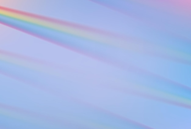 Efecto realista de la lente de la llamarada del prisma del arco iris en el fondo violeta