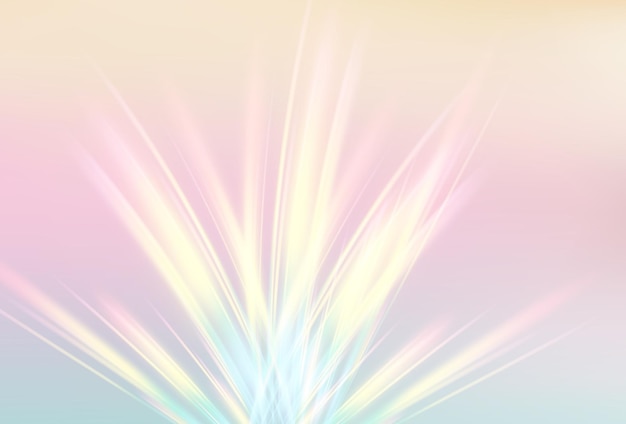 Efecto realista de la lente de la llamarada del prisma del arco iris Ilustración vectorial de la textura de la refracción de la luz