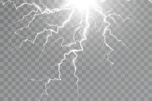 Efecto de relámpago efecto de luz de tormenta Electricidad