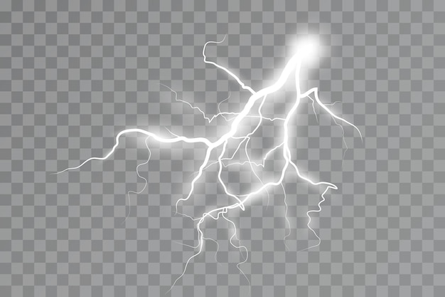 Efecto de relámpago efecto de luz de tormenta Electricidad