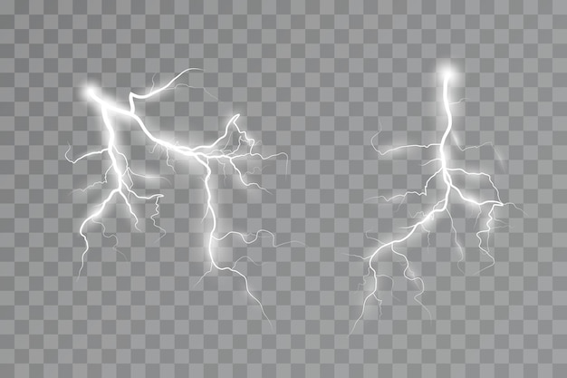 Efecto de relámpago efecto de luz de tormenta Electricidad