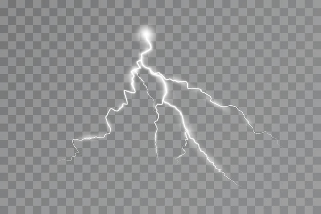 Efecto de relámpago efecto de luz de tormenta Electricidad