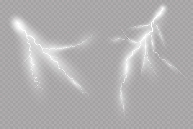 Efecto de relámpago efecto de luz de tormenta Electricidad