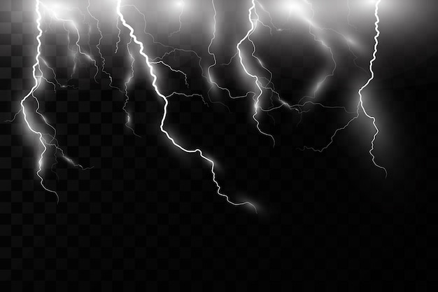 Efecto relámpago, tormenta, efecto de luz. Electricidad.