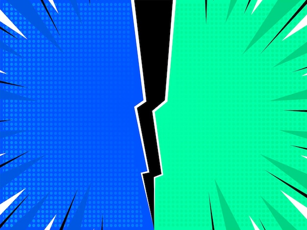 Efecto de semitono abstracto fondo azul y verde