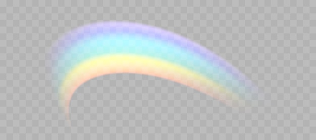 Efecto de superposición de refracción borrosa del arco iris Efecto de prisma de la lente de luz