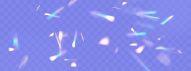 Efecto de superposición de refracción borrosa del arco iris Prisma de lente de luz de colores