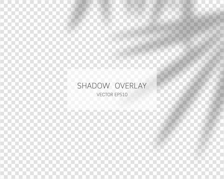 Vector efecto de superposición de sombras sombras naturales aisladas sobre fondo transparente ilustración vectorial