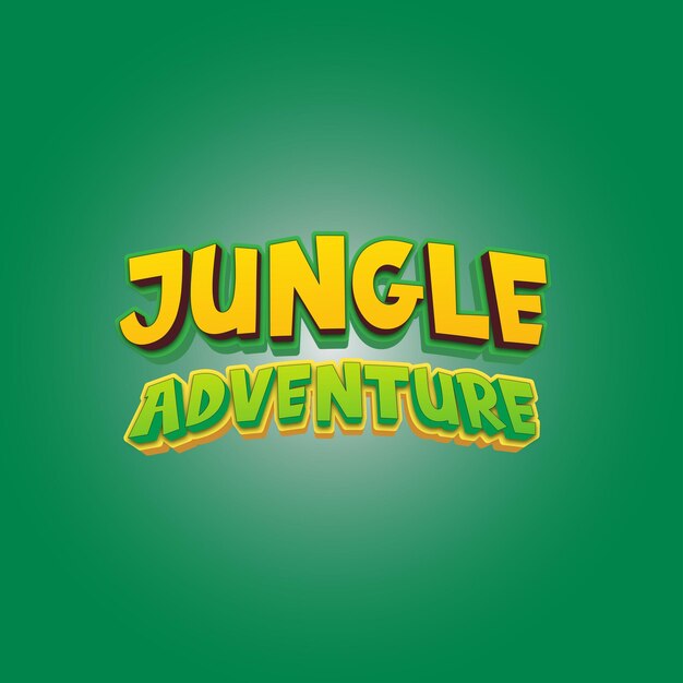 efecto de texto 2 de la ventaja de la jungla