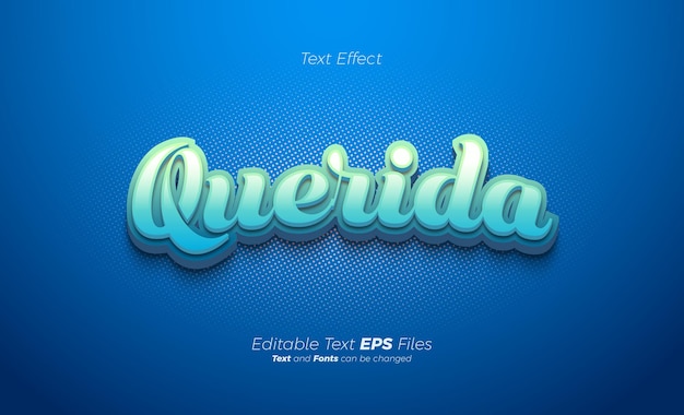 Efecto de texto 3d colorido con luz brillante