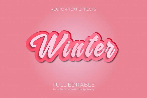 Efecto de texto 3d diseño moderno y creativo vector gratuito