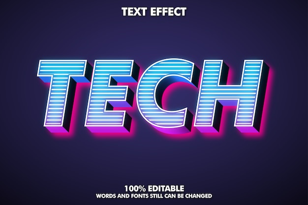 Efecto de texto 3d editable para un diseño moderno