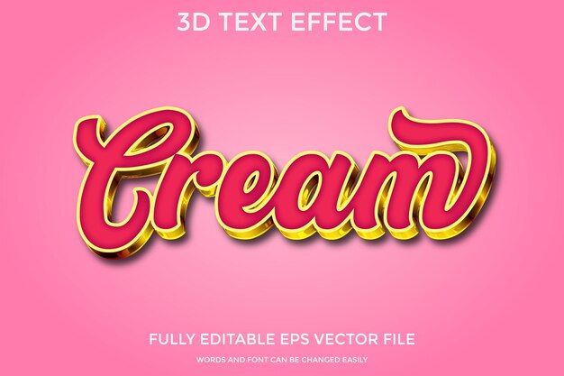 efecto de texto 3d editable o estilo gráfico con vector