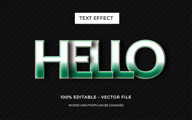 Efecto de texto 3D editable o estilo de texto gráfico