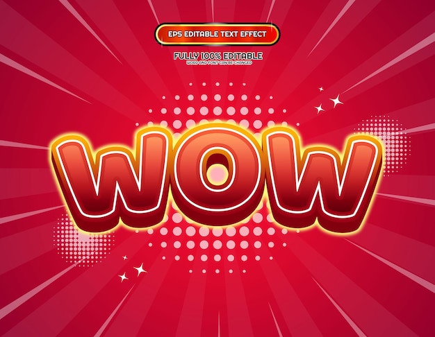 efecto de texto 3D editable rojo dorado