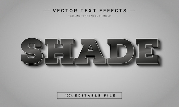 Efecto de texto 3D editable de sombra