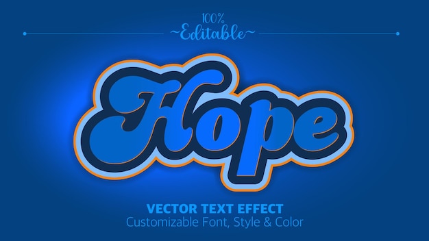 Vector efecto de texto 3d editable