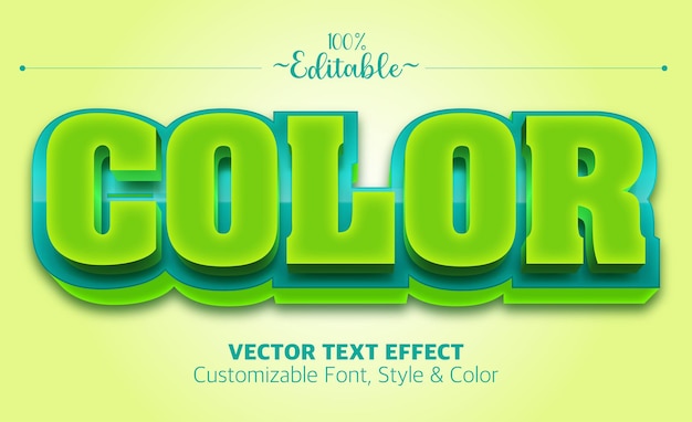 Vector efecto de texto 3d editable