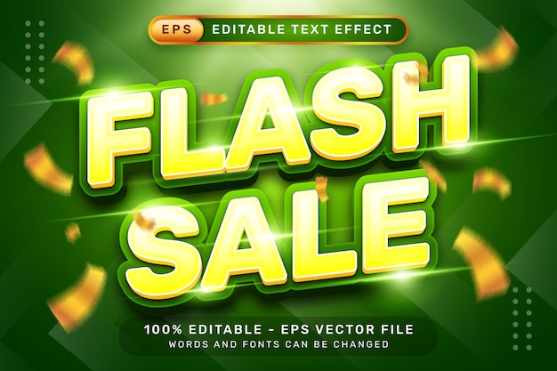Efecto de texto 3D y efecto de texto editable