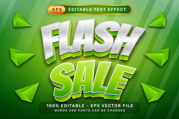 Efecto de texto 3D y efecto de texto editable