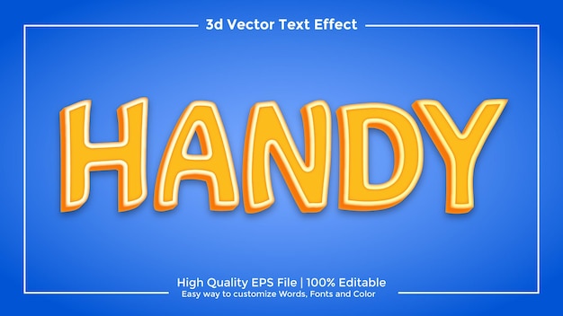 efecto de texto 3d eps formato vectorial de alta calidad totalmente editable