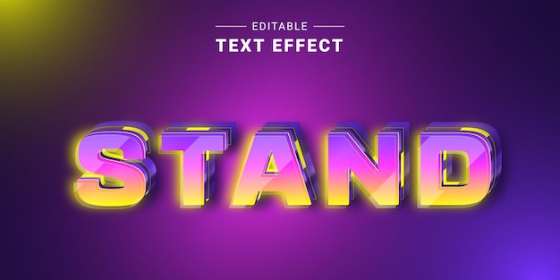 El efecto de texto 3D es un efecto de texto increíble que hará que sus diseños sean más atractivos. Fácil de usar, simplemente cambie el texto en su tienda de estilos gráficos vectoriales de Illustrator.
