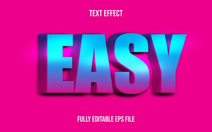 EFECTO DE TEXTO 3D FÁCIL