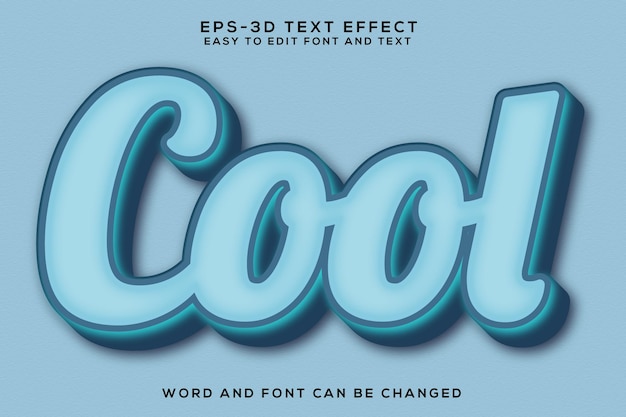 Efecto de texto 3D genial