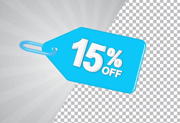 Efecto de texto 3D del icono de venta de descuento porcentual vectorial