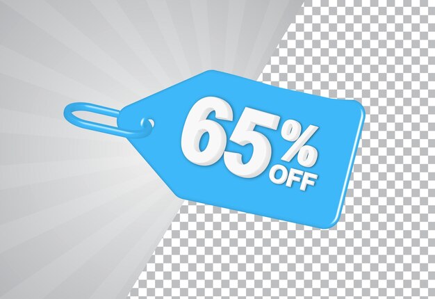 Efecto de texto 3D del icono de venta de descuento porcentual vectorial